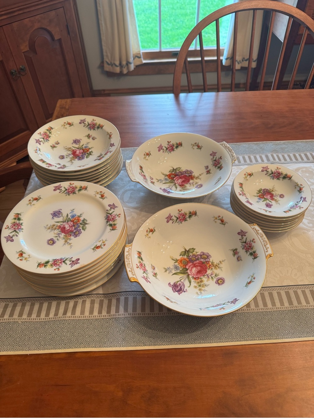Vintage Harmony House Dresdania China.  Multiple pieces.